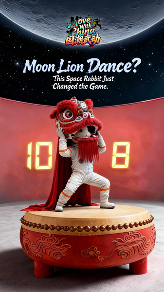 EN9DE7D7VUZZPT7LDD2N - News for amigos, by amigos Space Rabbit’s Lion Dance Duel on the Moon! video poster