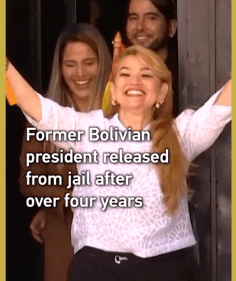 Ex_Bolivian_President_Jeanine_Anez_Freed_After_4_Year_Detention video poster