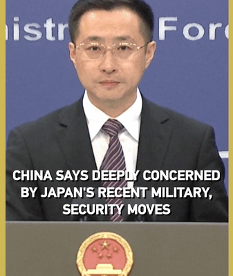 China Voices Alarm Over Japan’s Security Moves video poster