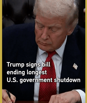 Trump_Signs_Bill_to_End_Record_43_Day_U_S__Government_Shutdown video poster