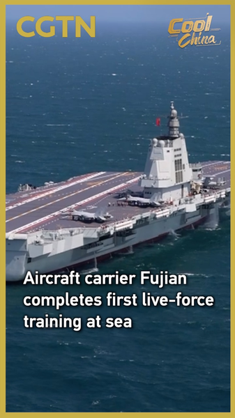 Chinese Carrier Fujian Completes First Live-Force Sea Drills 🚢 video poster