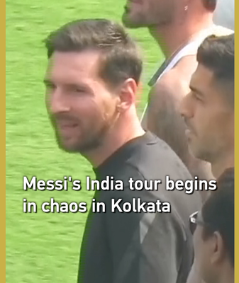 Messi’s India Tour Kicks Off in Kolkata Chaos video poster