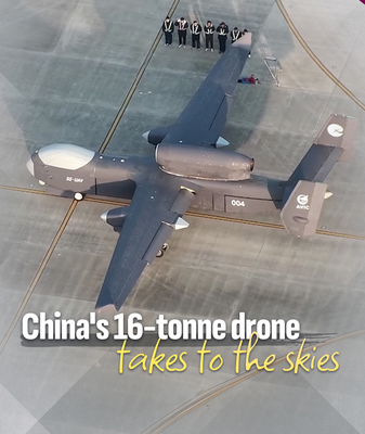 China_s_16_tonne__Drone_Mothership__Soars_in_First_Flight video poster