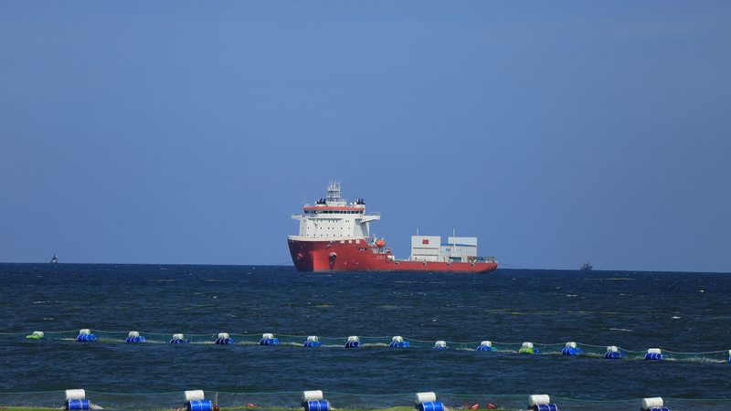 Chinese_Mainland_s_First_Sea_Based_Rocket_Net_Recovery_Platform_Delivered