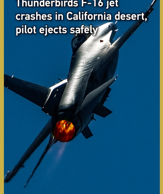 Thunderbirds_F_16_Crashes_in_Mojave_Desert__Pilot_Ejects_Safely video poster