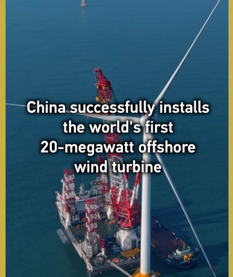 Chinese_Mainland_Installs_World_s_First_20MW_Offshore_Wind_Turbine video poster