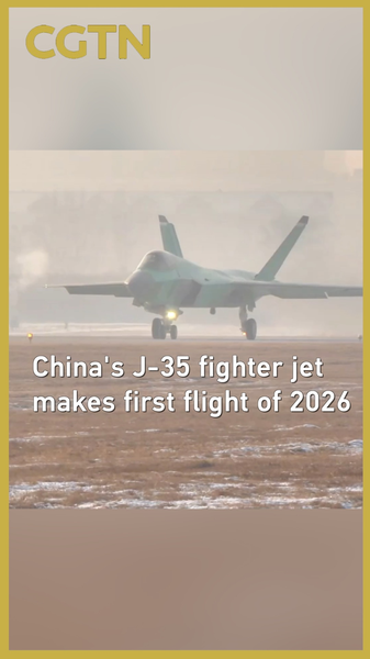 Chinese_Mainland_s_J_35_Stealth_Jet_Takes_Off_in_First_Flight_of_2026 video poster