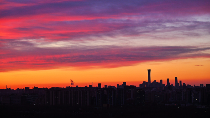 Beijing’s Sunrise Spectacle Highlights Clean-Air Milestone