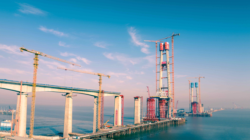 Hangzhou_Bay_Cross_Sea_Rail_Bridge_Tops_Out_First_Tower video poster