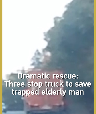 Heroic_Motorists_Rescue_Elderly_Man_Trapped_Under_Truck_in_Shaoyang video poster