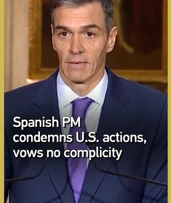 Spain's Sánchez Blasts US Actions in Venezuela and Greenland video poster