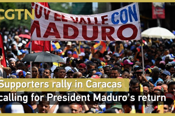 Mass Rally in Caracas Demands President Maduro’s Return video poster