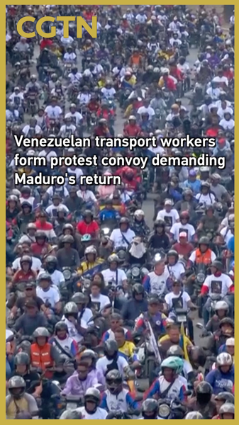 Transport Workers’ Convoy Rallies for Maduro’s Return video poster