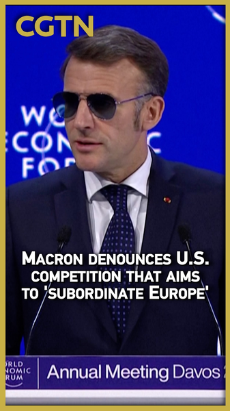 Macron_Slams_US_Competition_at_Davos___Subordinate_Europe__Warning video poster