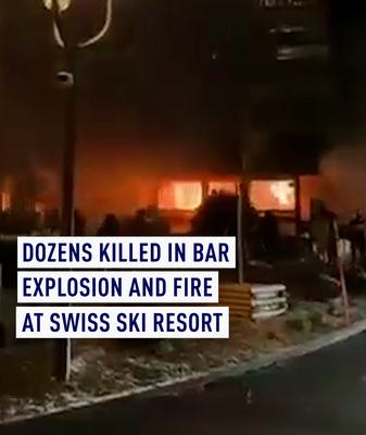 New Year’s Eve Blast in Swiss Ski Resort Bar Leaves Dozens Feared Dead video poster
