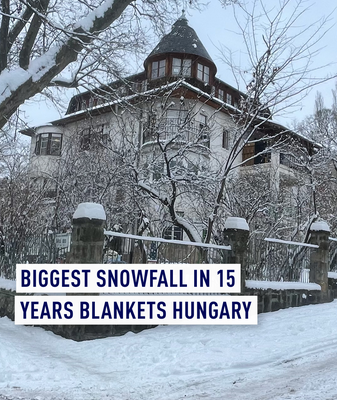 Hungary Paralyzed by Record Snowfall in 15 Years ❄️ video poster