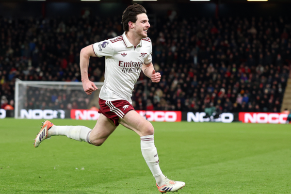 Rice’s Brace Fires Arsenal to 3-2 Win at Bournemouth