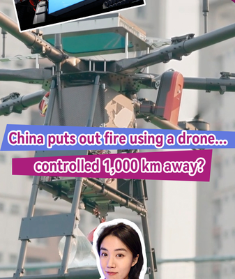 Remote Control to the Rescue: Chinese Mainland’s Firefighting Drone Tackles Fires 1,500 km Away video poster