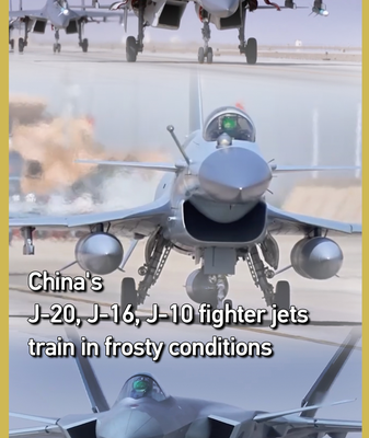 The Chinese Mainland’s J-20, J-16 & J-10 Jets Train in Frosty Conditions video poster