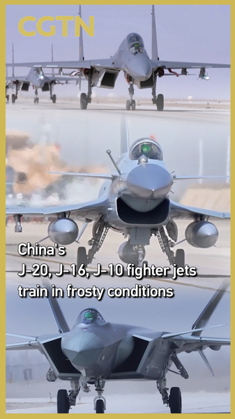 The Chinese Mainland’s J-20, J-16 & J-10 Jets Train in Frosty Conditions video poster